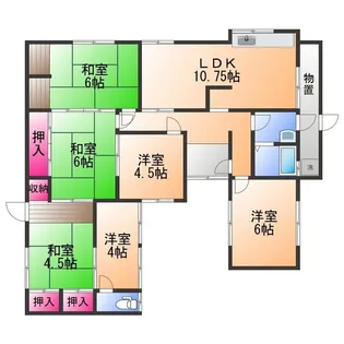 大阪府貝塚市加神2丁目【一戸建】の間取り