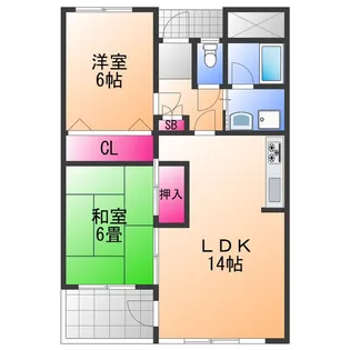 アートヒルズ【2階】の間取り