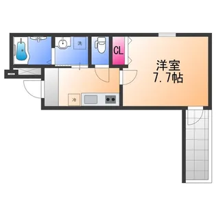 フジパレス上野芝Ⅴ番館【1階】の間取り
