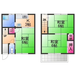 大阪府堺市西区浜寺諏訪森町中1丁【一戸建】の間取り