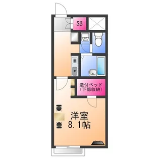 レオネクストマイヒルズ8843【1階】の間取り