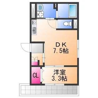 朝の春風とふんわりしっぽ【2階】の間取り