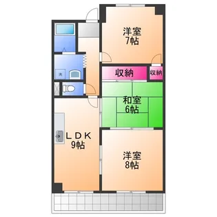 3LDKの間取り画像