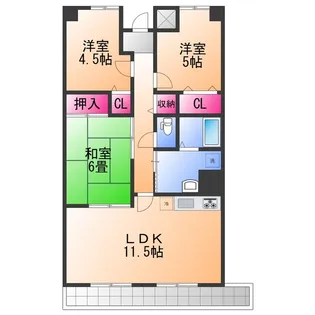 3LDKの間取り画像