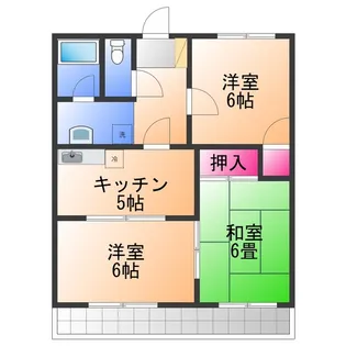 グリーン・フォーレスト【1階】の間取り