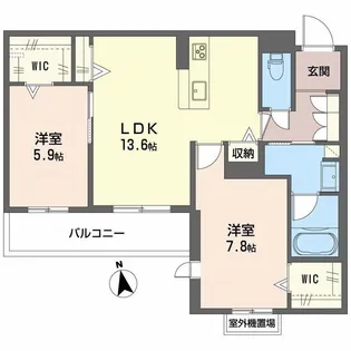 プレミアス鳳Ⅱ【3階】の間取り