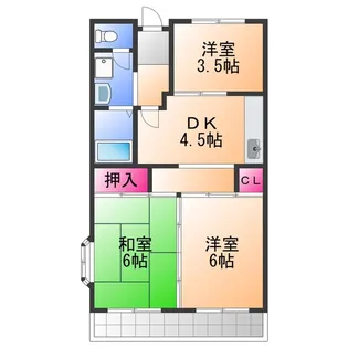 3DKの間取り画像