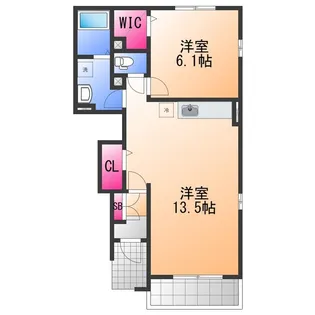 コーラル リーフ【1階】の間取り