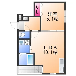 ポート フルール【2階】の間取り