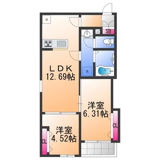 F+style東港町【3階】の間取り