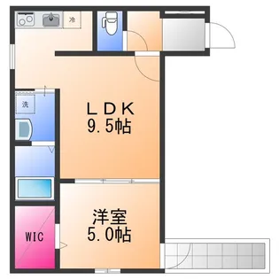 フジパレス シエスタ【1階】の間取り