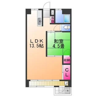 マンション新川【9階】の間取り