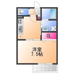 ハイツディオ【2階】の間取り