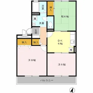 フォーエバーハイツ【3階】の間取り