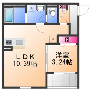 F+style羽衣5号館【1階】の間取り