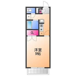 プレジール 助松【2階】の間取り