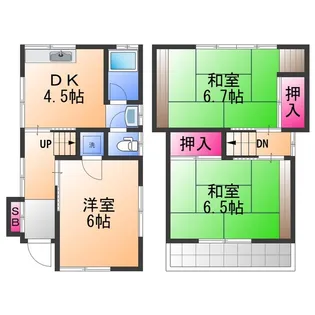 大阪府堺市西区北条町1丁【一戸建】の間取り