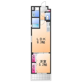 クリエオーレ南上町【1階】の間取り
