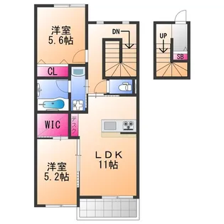アトレ・ヒロ【2階】の間取り
