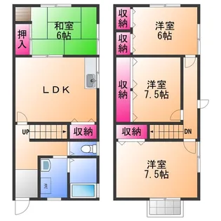 大阪府岸和田市沼町【一戸建】の間取り