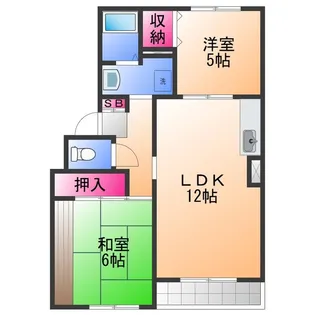 パークサイド根来【1階】の間取り