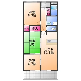 パピヨン565【3階】の間取り