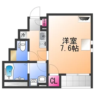 クレイノやよい【1階】の間取り