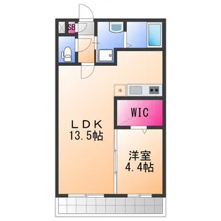 ジーメゾン石津町東アビテ【1階】の間取り