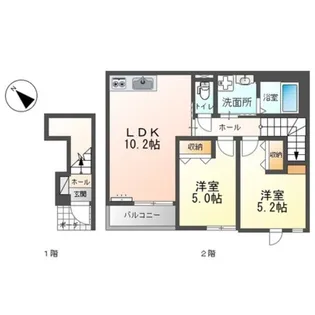 シティ綾井【2階】の間取り