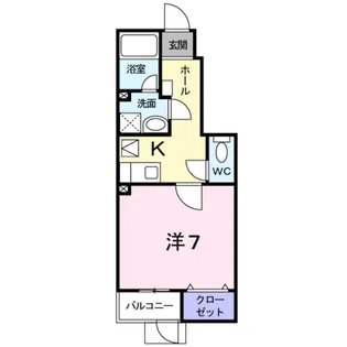 カーサ アニュー【1階】の間取り