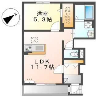 プロスパー【1階】の間取り