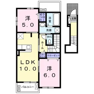 ベル・フランA【2階】の間取り