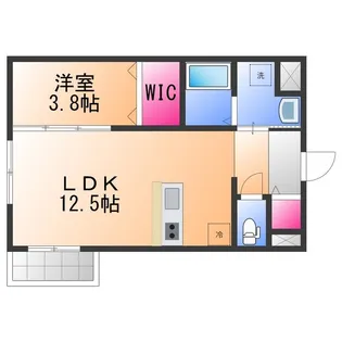 フェリーチェラテ【3階】の間取り