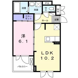 ミッテ 1号館【2階】の間取り