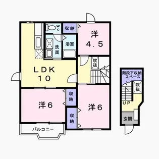 みやび A棟【2階】の間取り