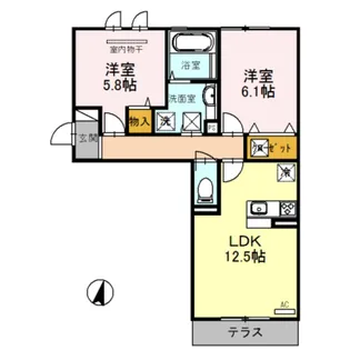 夢彩館Ⅲ【1階】の間取り