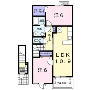 ハピネス【2階】の間取り