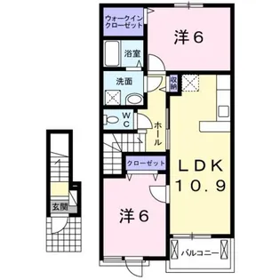 フィデール ハル【2階】の間取り