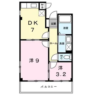 メゾンピュア【2階】の間取り