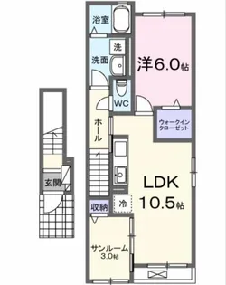 ルクス ルーチェ【2階】の間取り