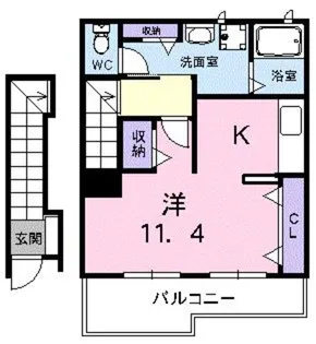 ポライトリー【2階】の間取り