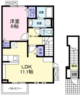 レジデンス 丸一【2階】の間取り