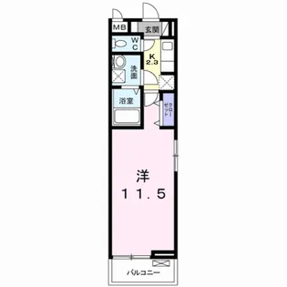 フェリーチェⅡ【3階】の間取り