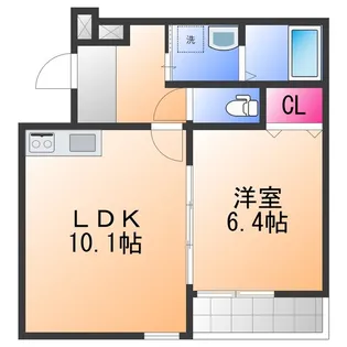 1LDKの間取り画像