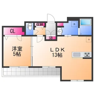 ラ・ポール鳳【2階】の間取り