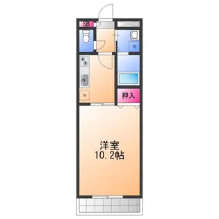 アンプルール クラージュ SHIMADA【2階】の間取り