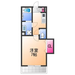 ジーメゾン泉大津イースト【2階】の間取り