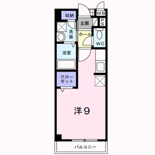 1Rの間取り画像