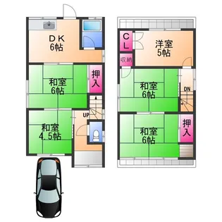 大阪府岸和田市畑町1丁目【一戸建】の間取り