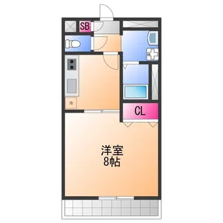 アムール 高松東【1階】の間取り